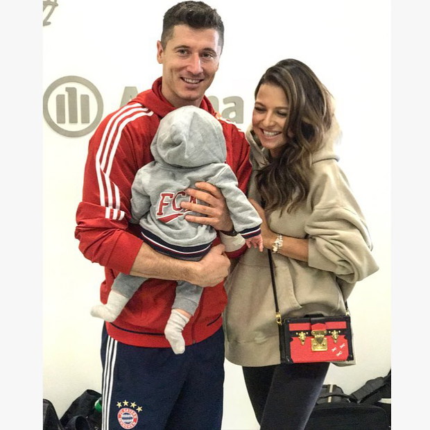 Robert Lewandowski z Anią Lewandowską