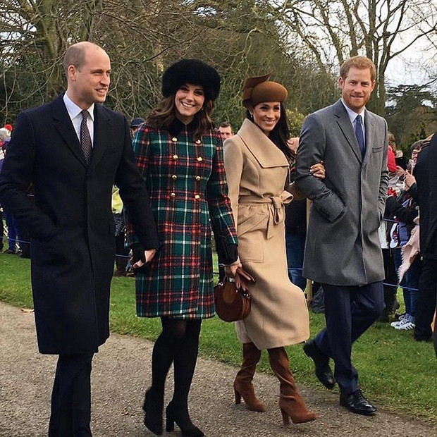 Meghan Markle z rodziną królewską