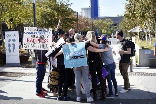 Protest kobiet przeciwko molestowaniu seksualnemu w Google