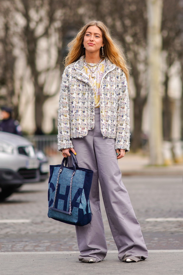 Tweed na jesień 2018: trendy moda jesień 2018