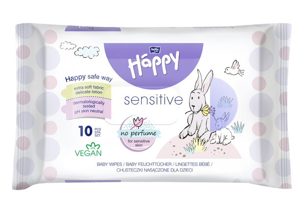 Chusteczki nasączone dla dzieci marki Bella Baby Happy, 10 sztuk