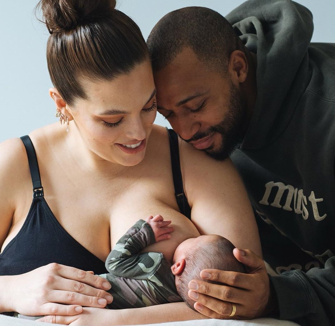 Ashley Graham z mężem i synkiem