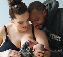 Ashley Graham z mężem i synkiem