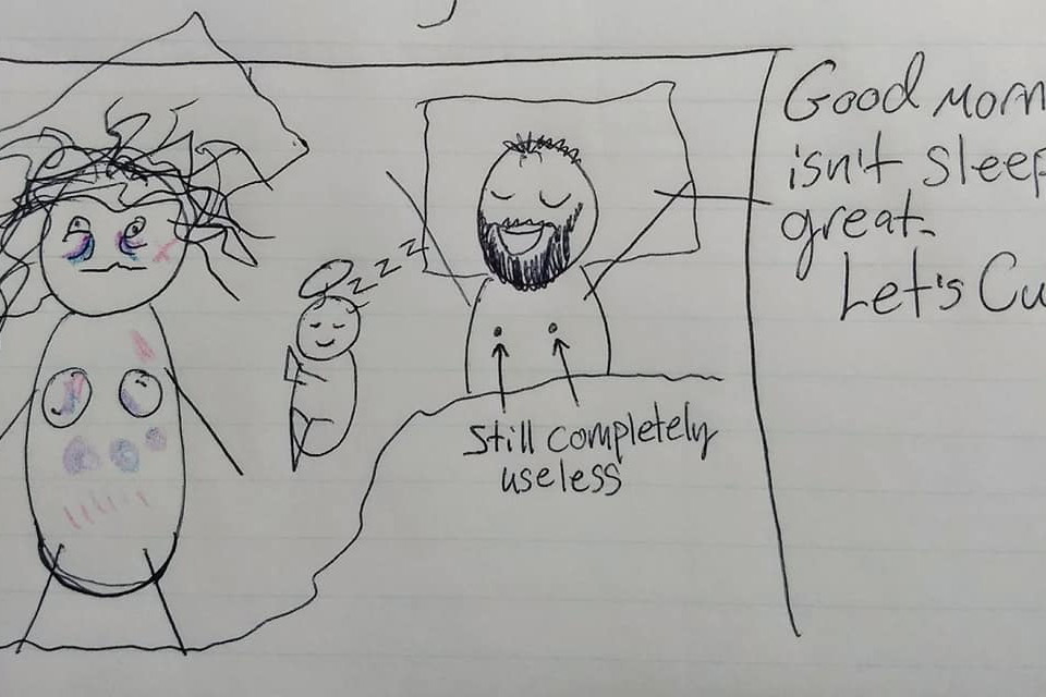 Te rysunki pokazują, jak naprawdę wygląda sen mamy karmiącej