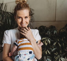 Edyta Pazura z córeczką