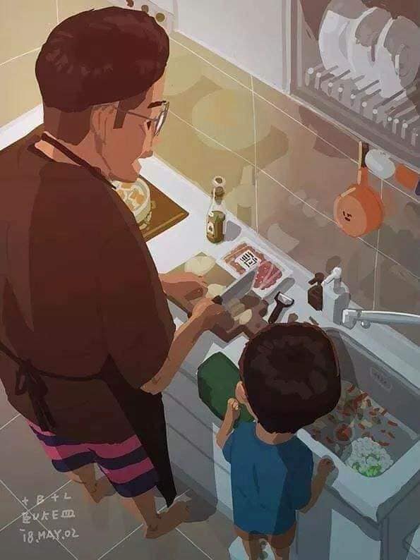 Ilustracje, które pokazują prawdziwe ojcostwo