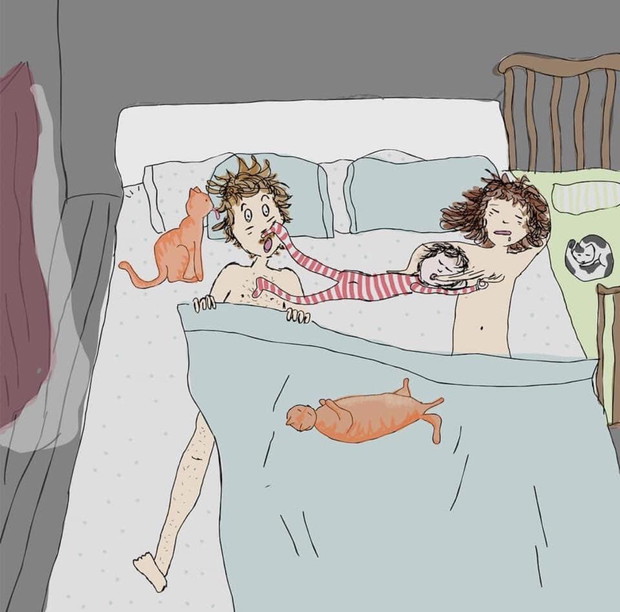 Ilustracje pokazujące, jak wygląda prawdziwe macierzyństwo