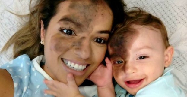 Enzo Cestari z mamą