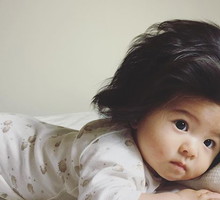 Baby Chanco - noworodek z czupryną na głowie