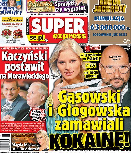 Anna Głogowska i Piotr Gąsowski zamieszani w aferę narkotykową