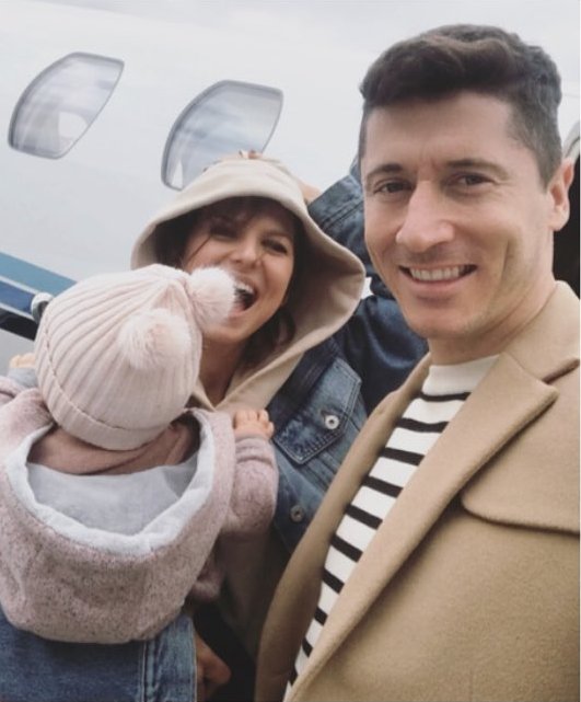 Anna Lewandowska i Robert Lewandowski z Klara