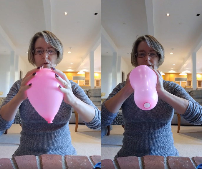 Poród na przykładzie balona