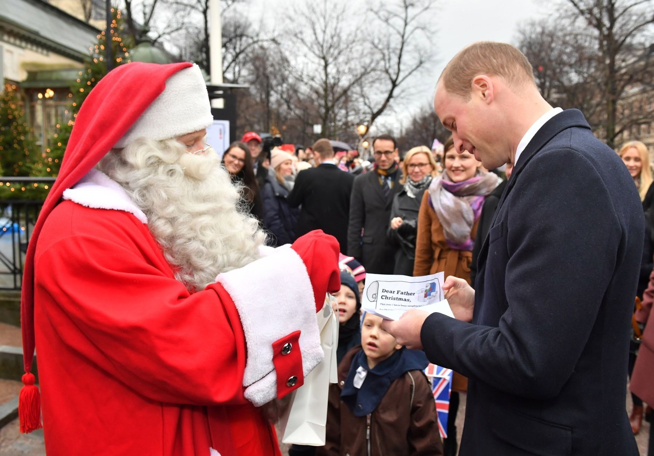 Książę George napisał list do Świętego Mikołaja