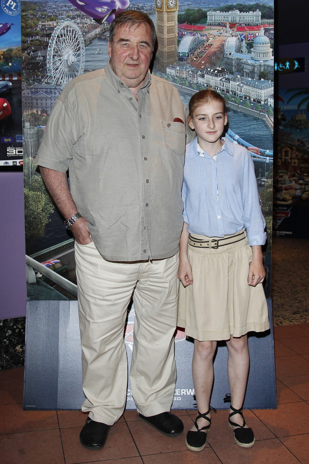 Krzysztof Kowalewski z córką Gabrielą w 2011 roku