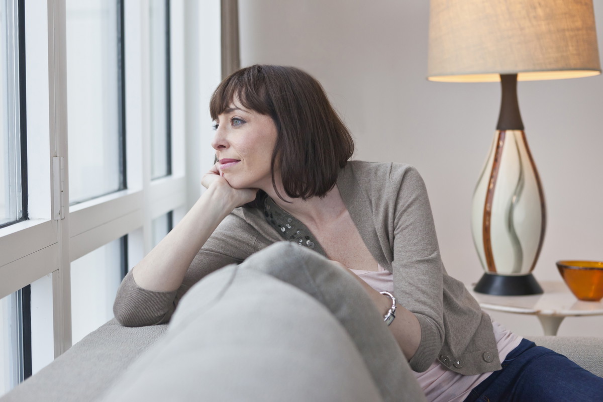 smutna kobieta