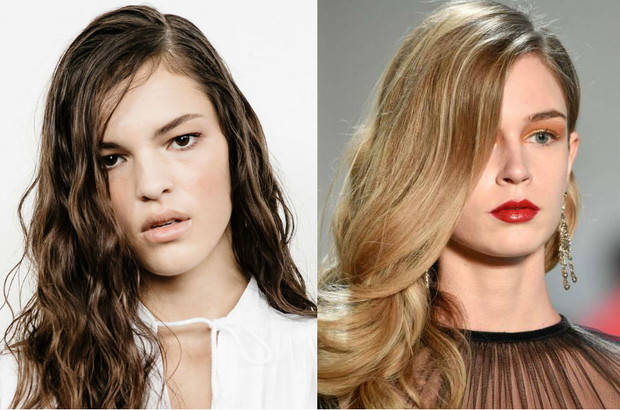 Modne fryzury 2019: włosy na bok