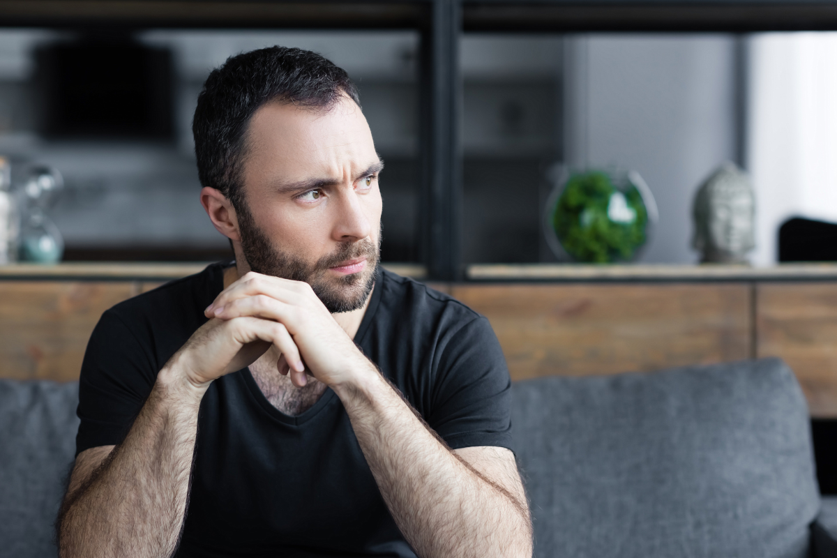 wściekły mężczyzna