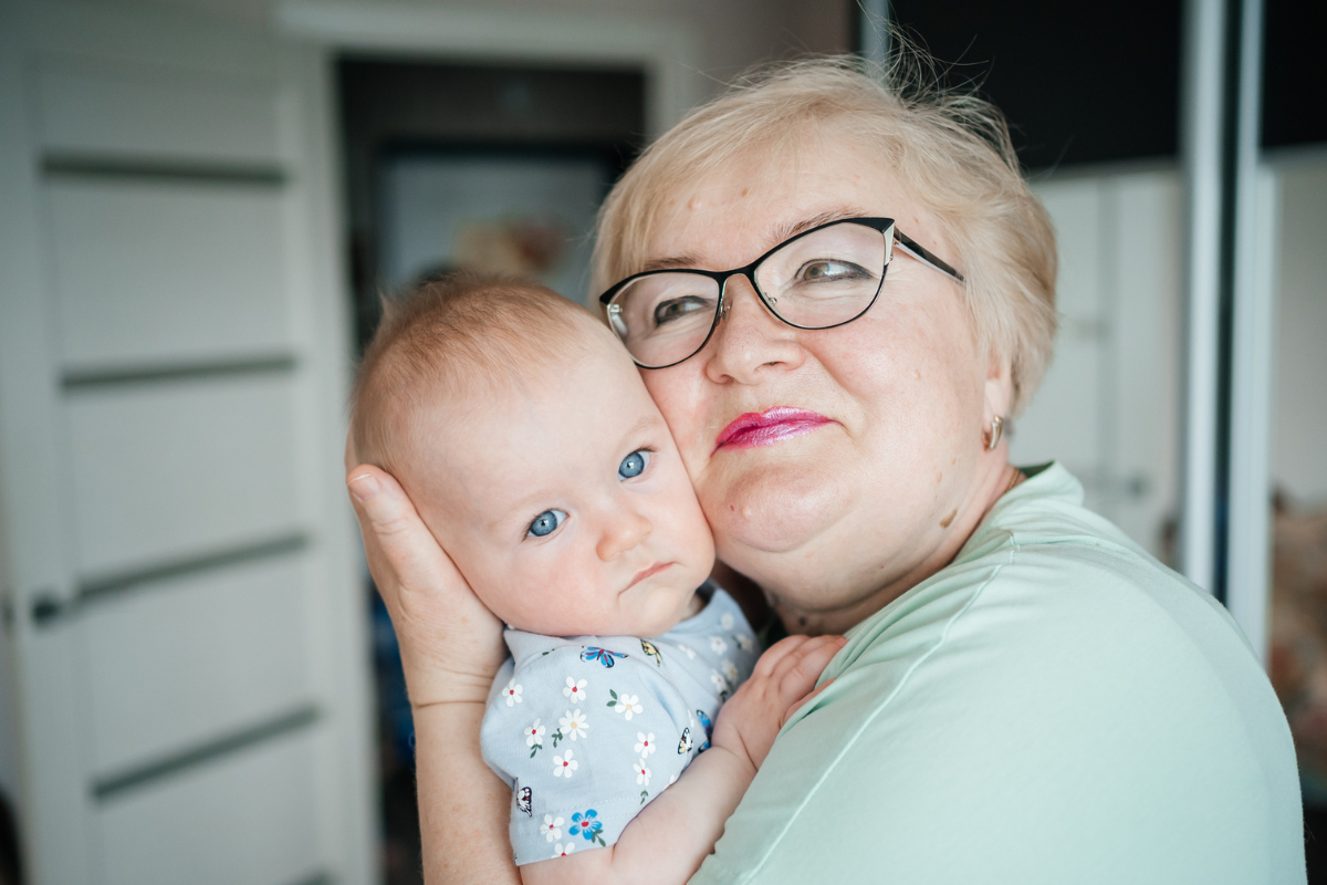 babcia z wnukiem