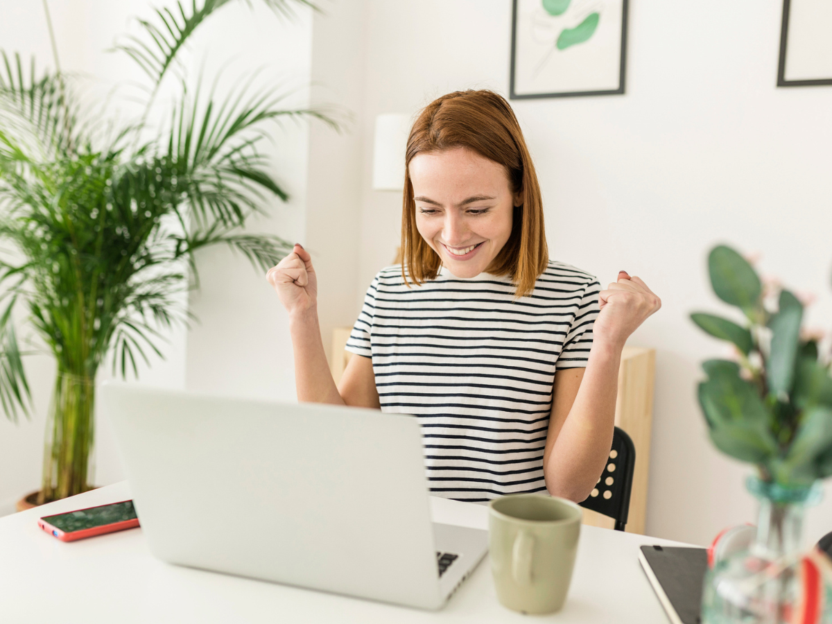 szczęśliwa kobieta