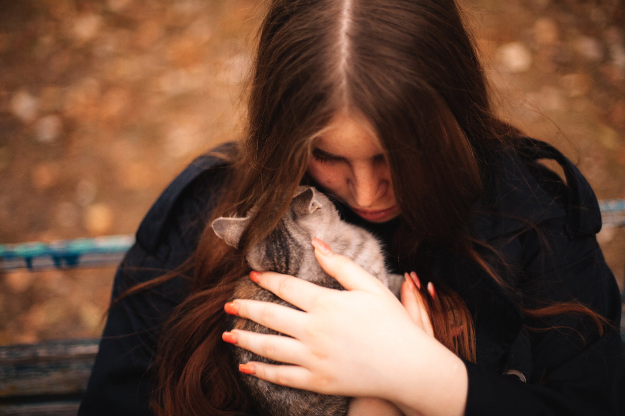 dziewczyna z kotem