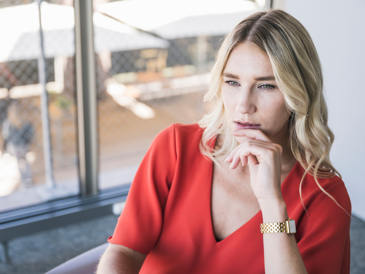 rozczarowana kobieta