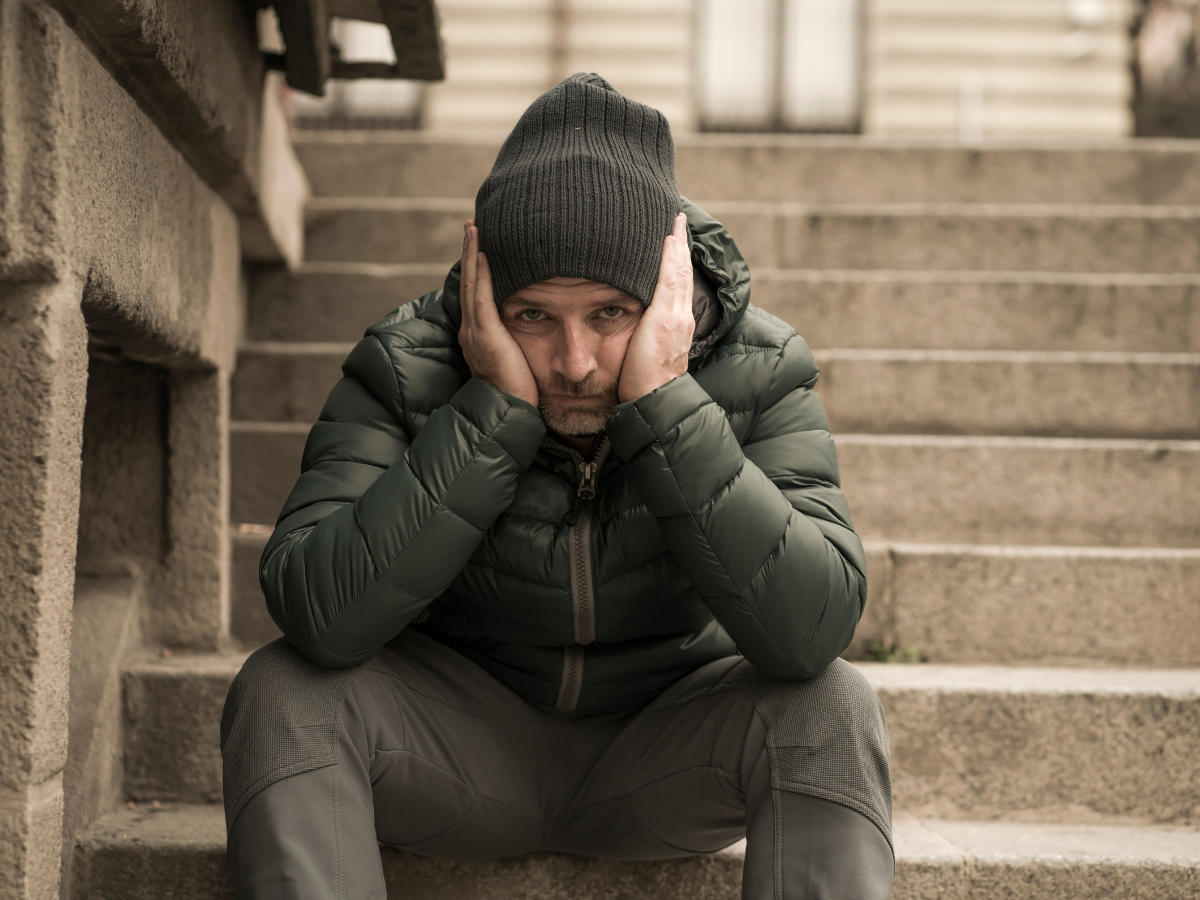 zmartwiony mężczyzna