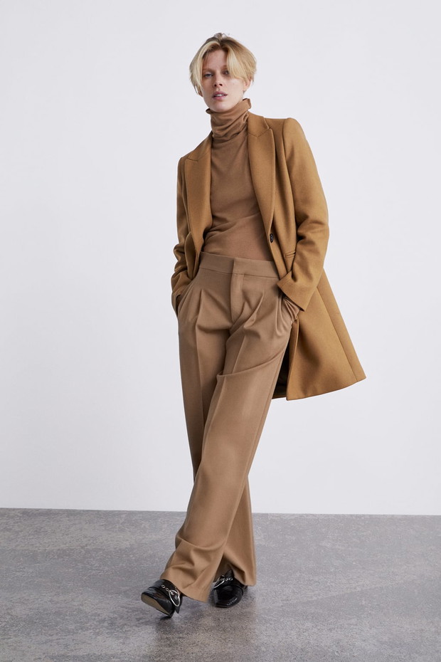 Zara, płaszcz o męskim kroju, 449 zł