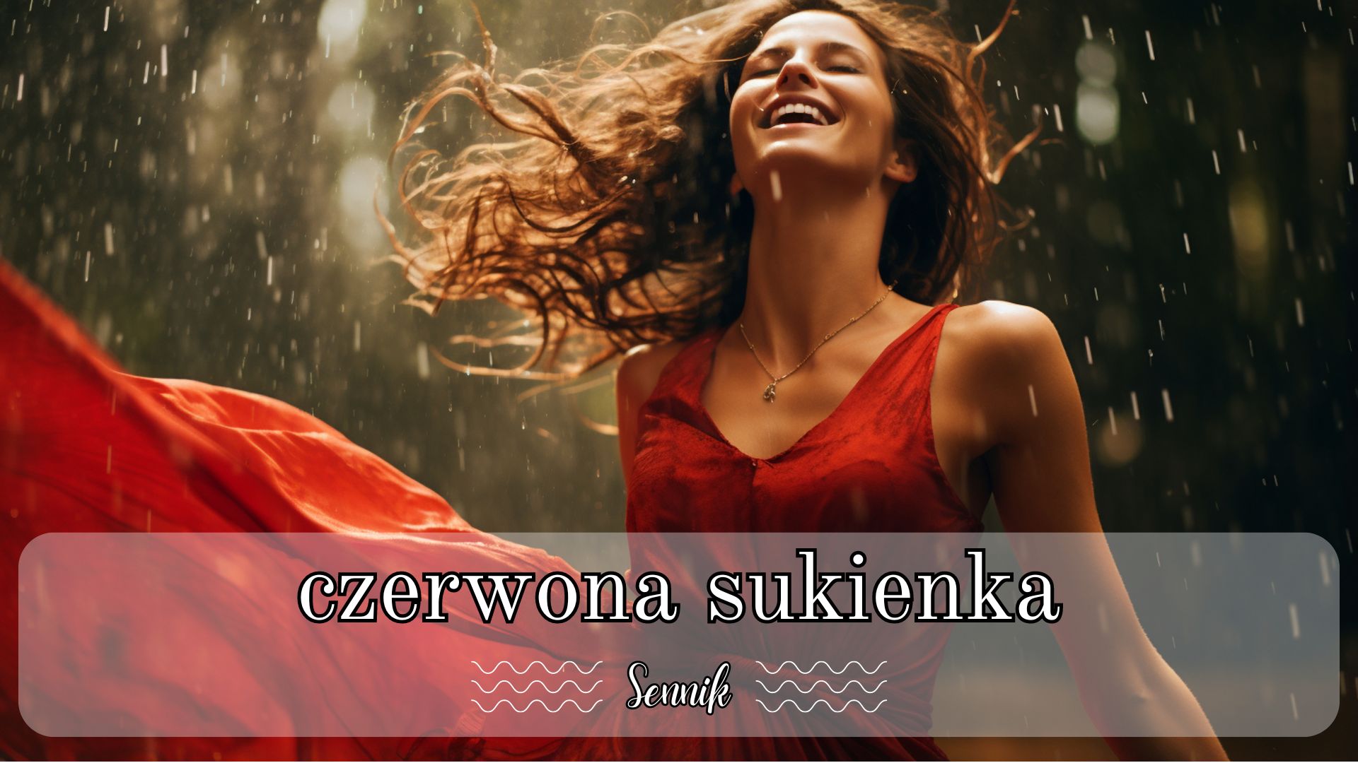 sennik czerwona sukienka