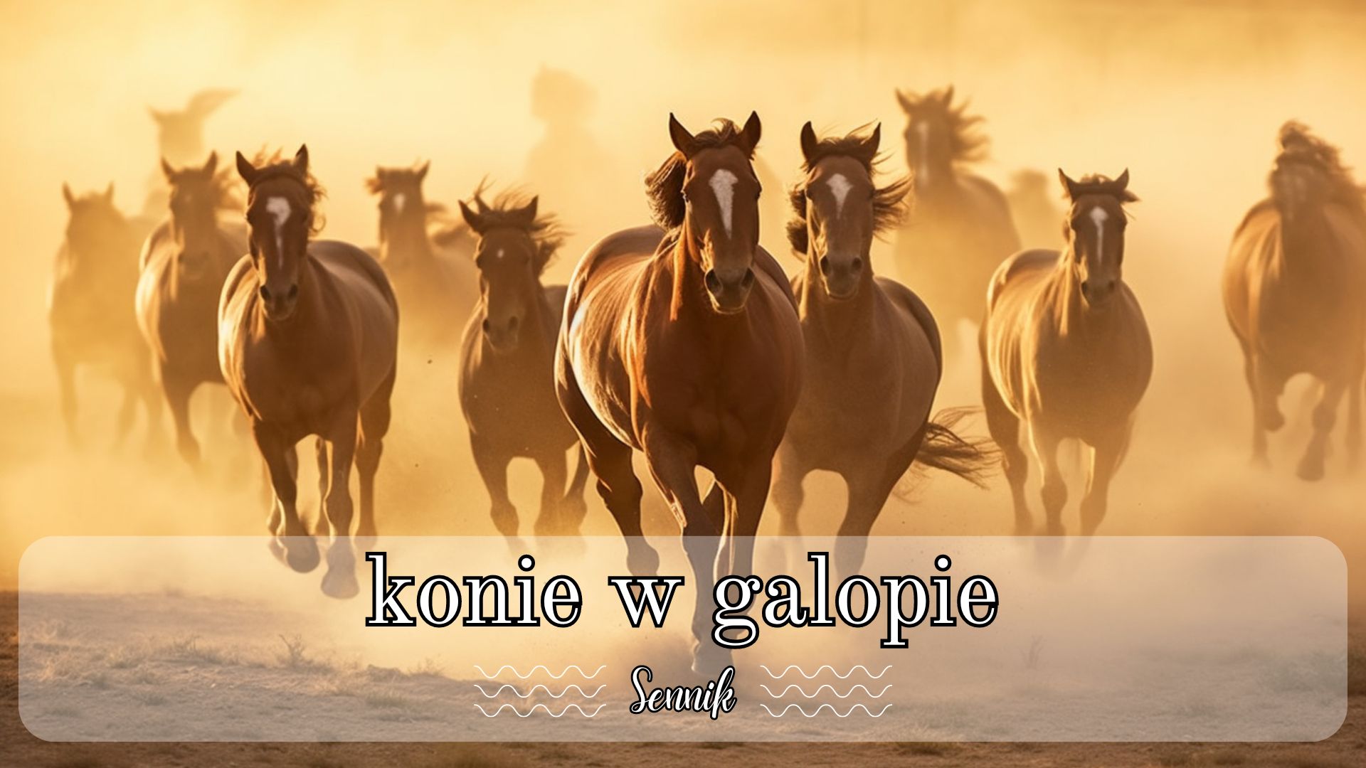 Sennik konie w galopie
