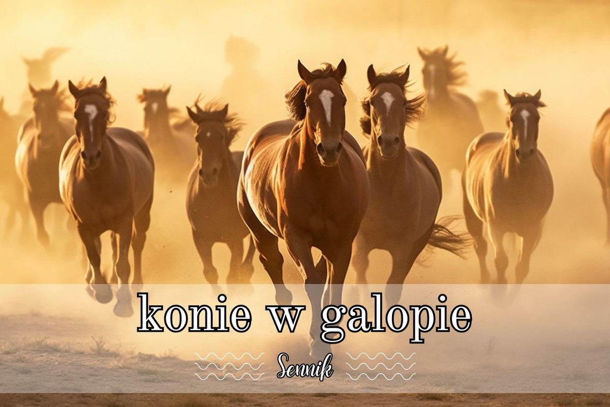 Sennik konie w galopie