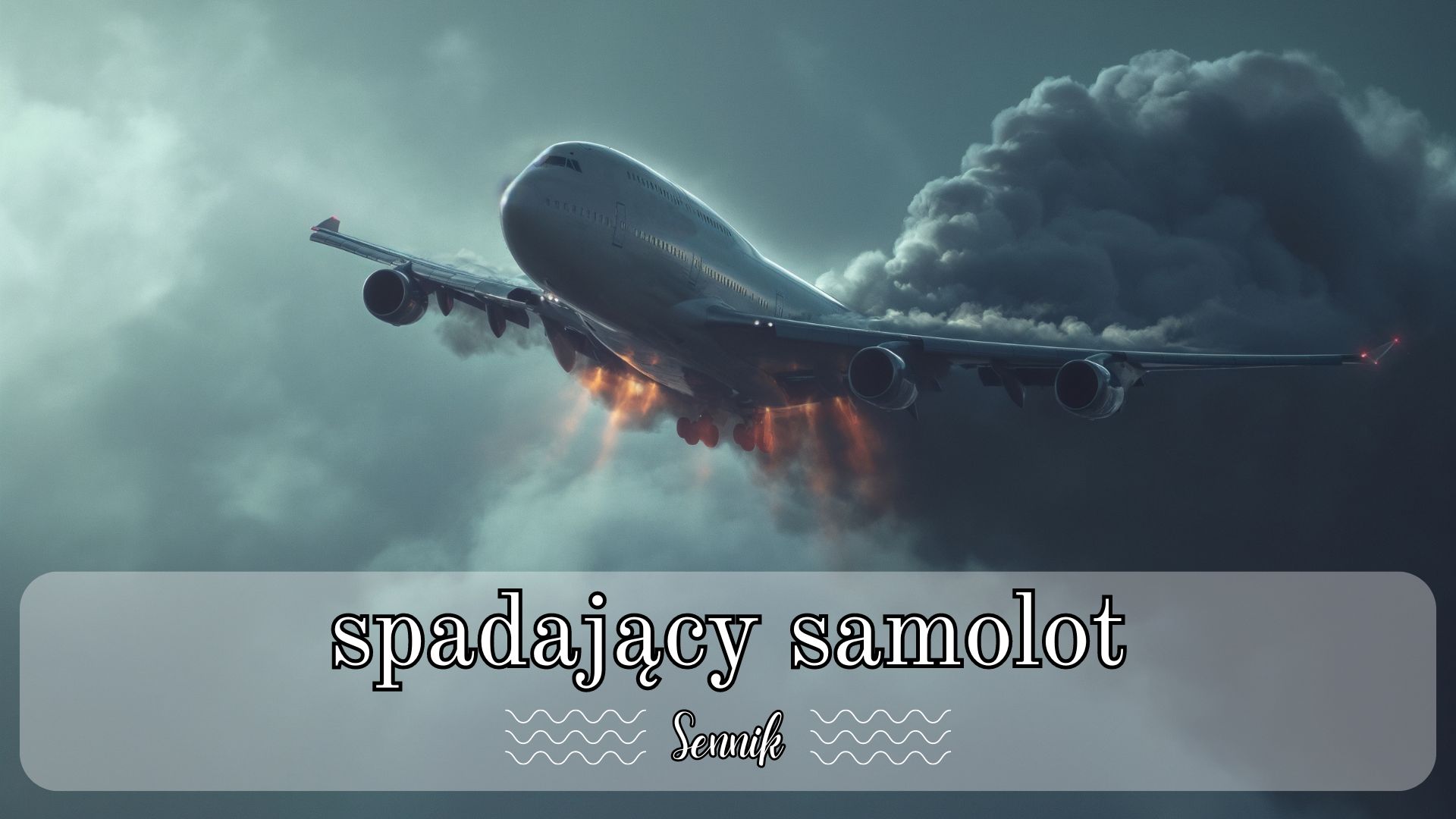 Sennik spadający samolot