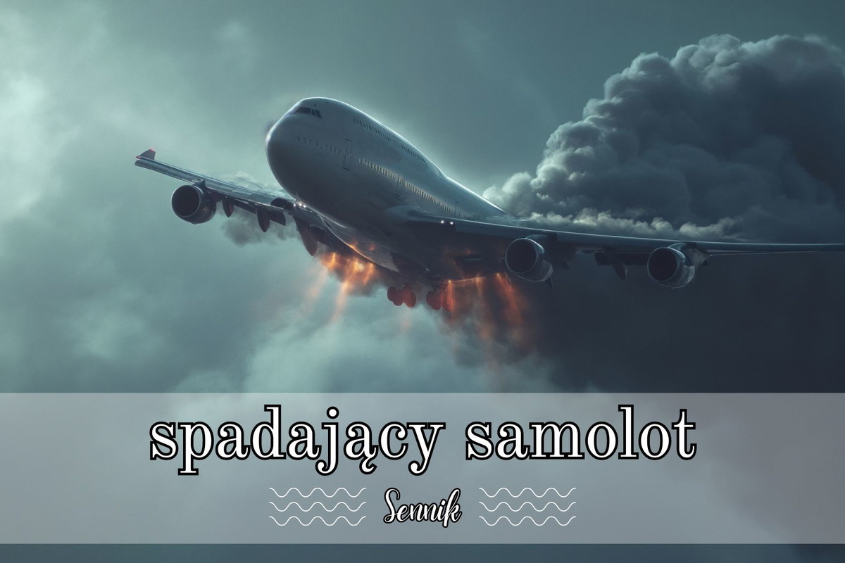 Sennik spadający samolot