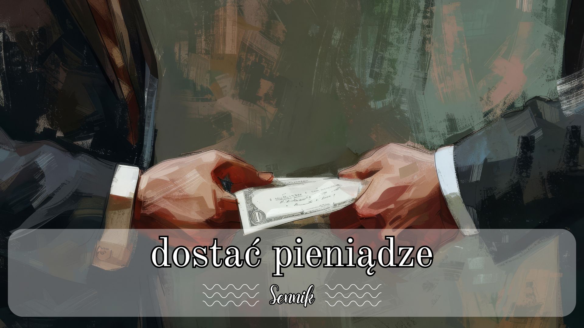 Sennik dostać pieniądze