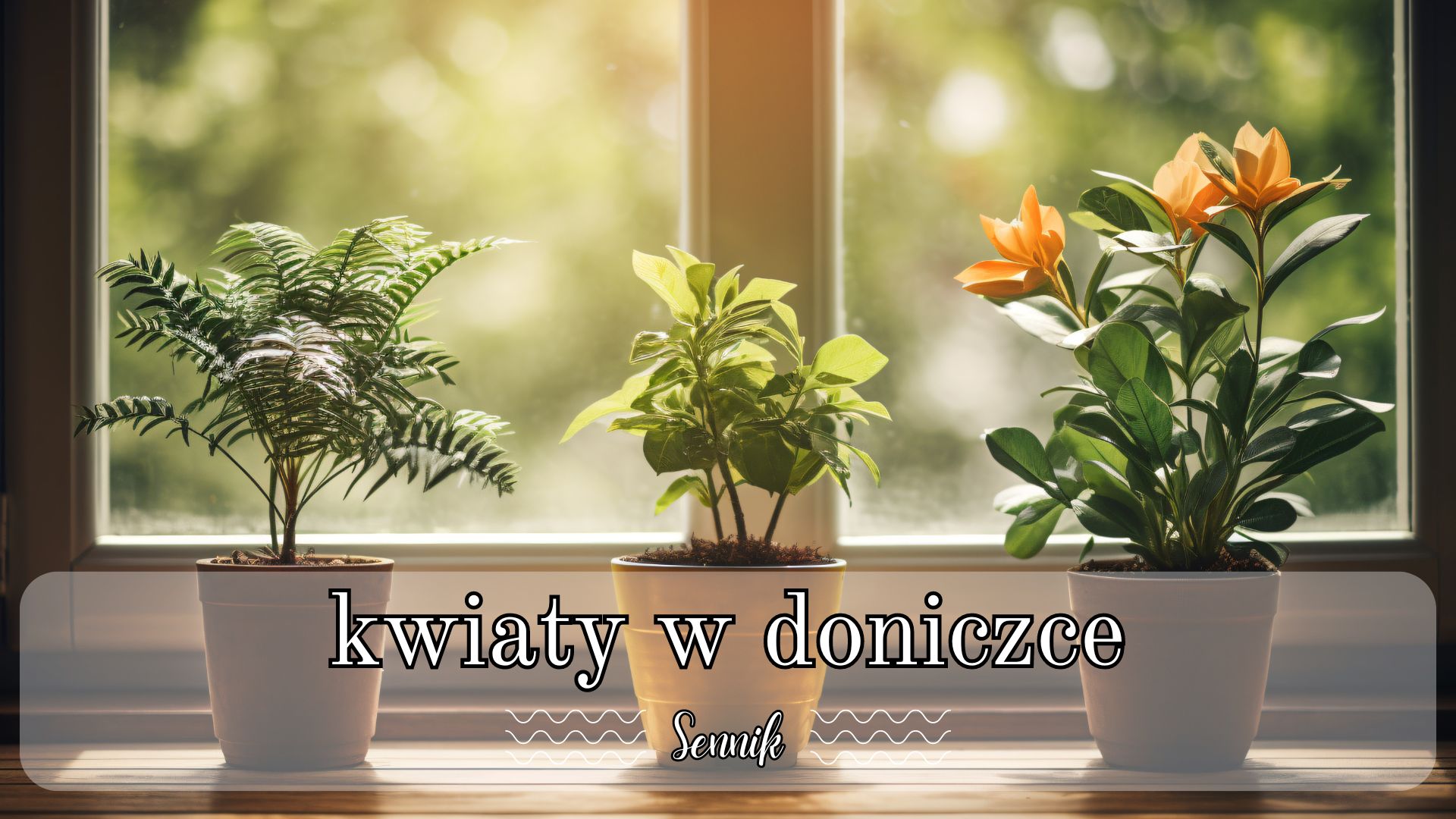 Sennik kwiaty w doniczce