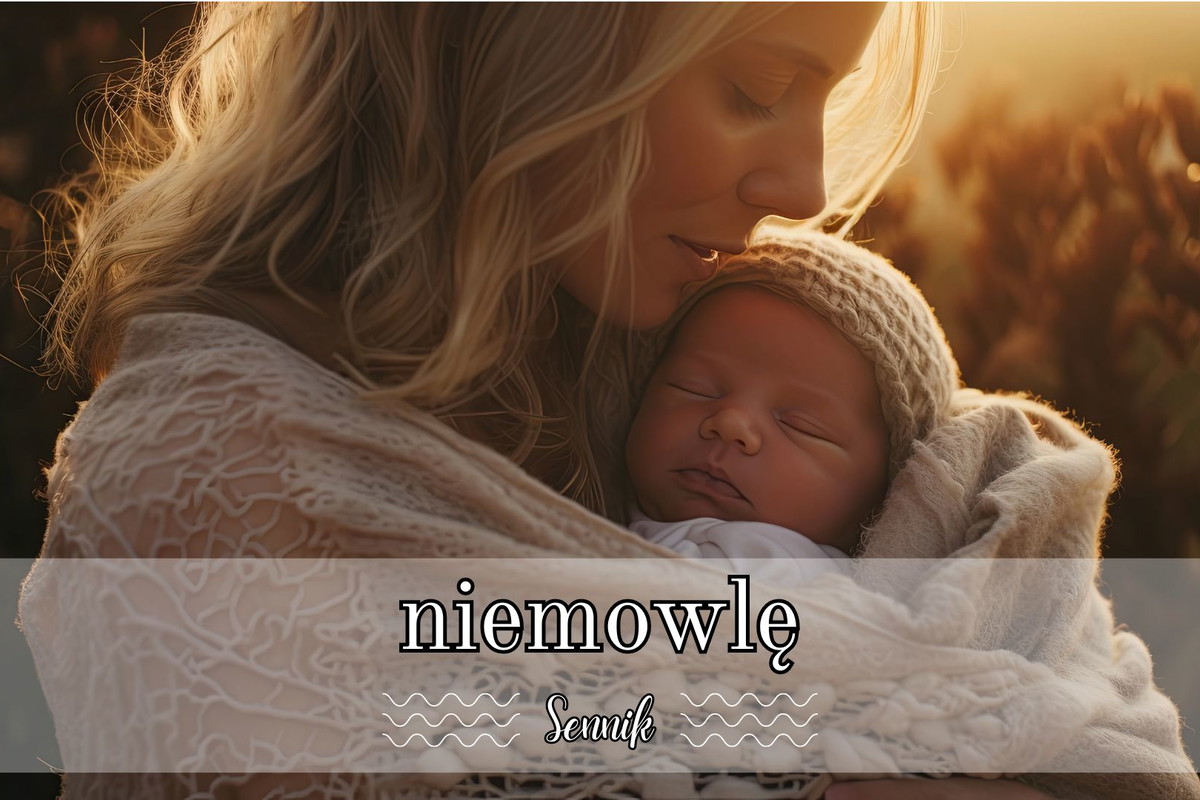 Sennik niemowlę na rękach