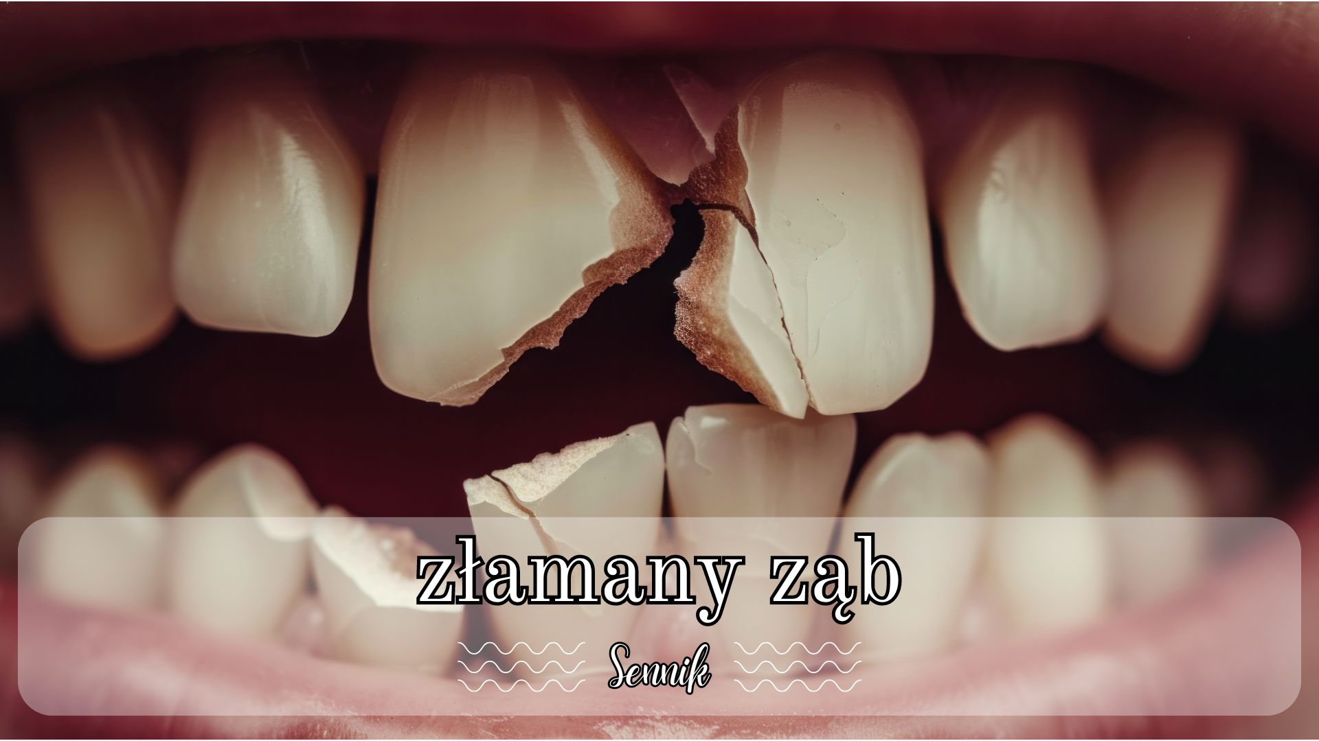Złamany ząb sennik