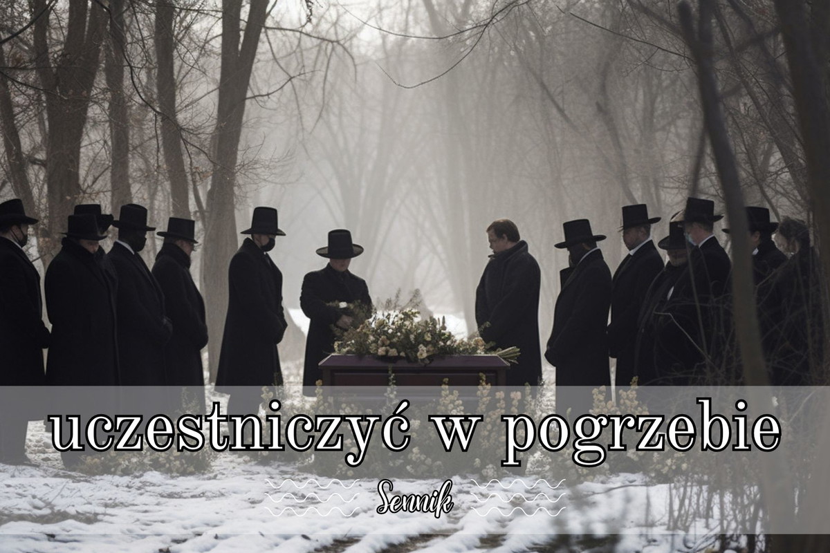 Sennik uczestniczyć w pogrzebie