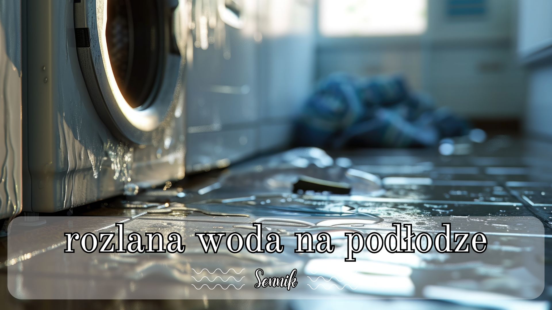 Sennik rozlana woda na podłodze