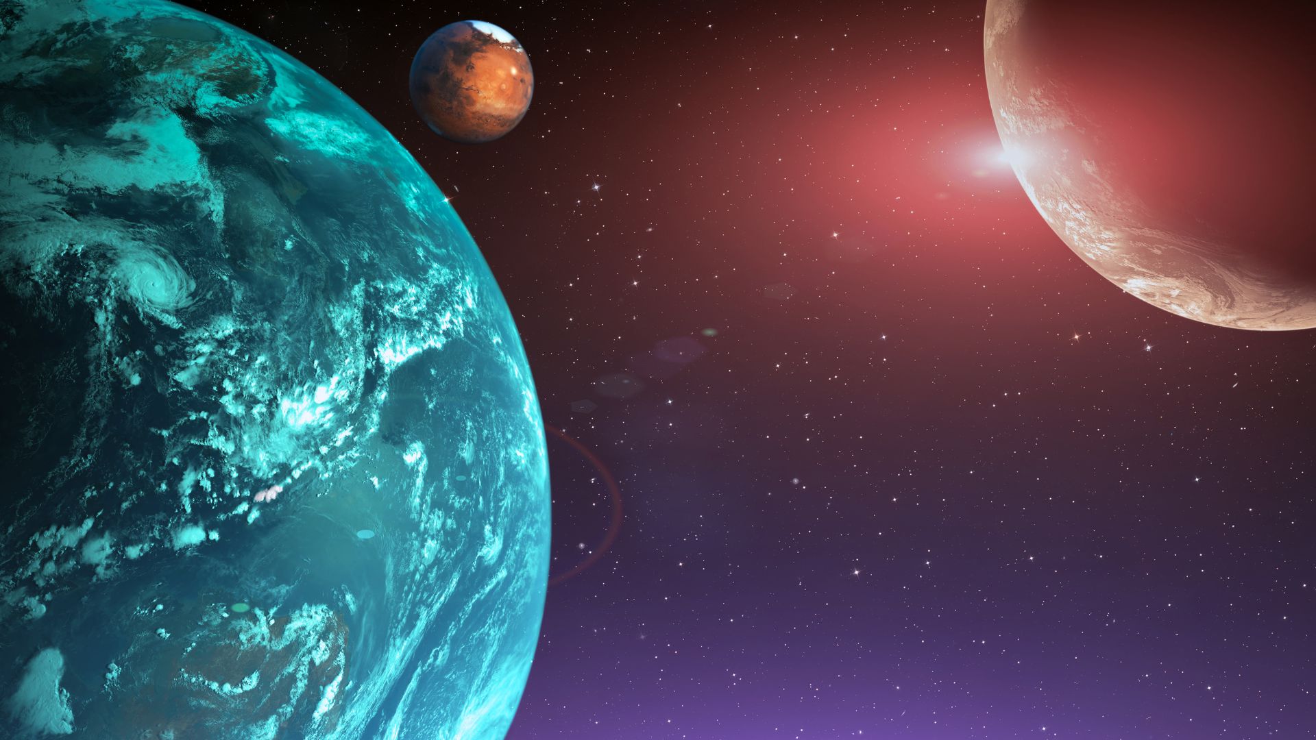 koniunkcja Wenus z Marsem