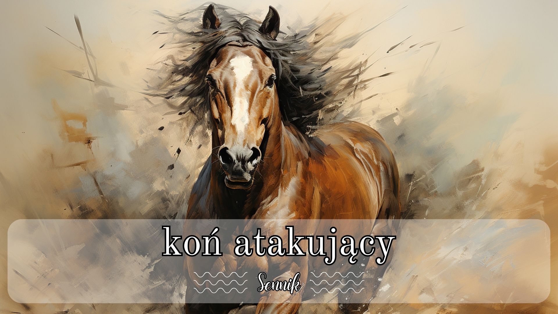 Sennik koń atakujący