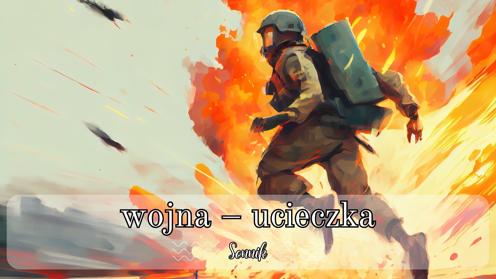 sennik wojna ucieczka