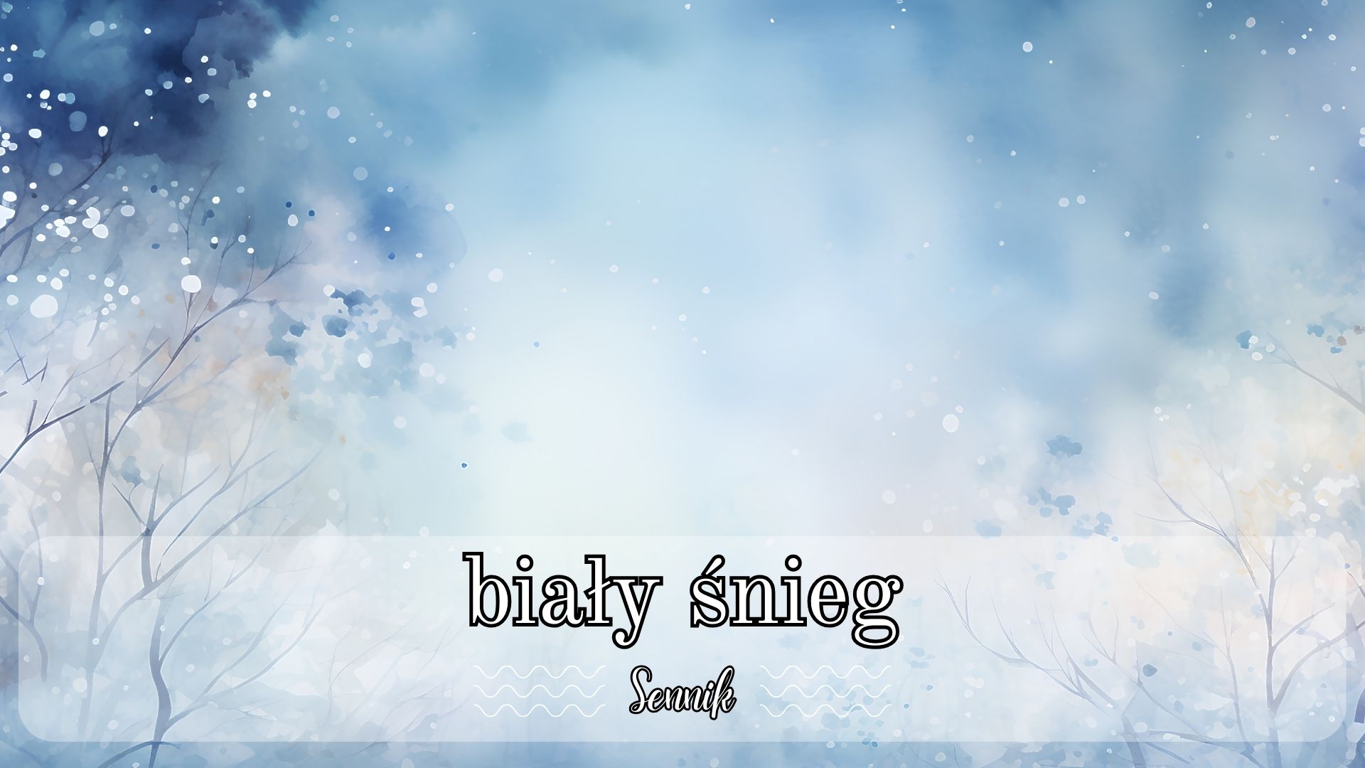 Sennik śnieg biały