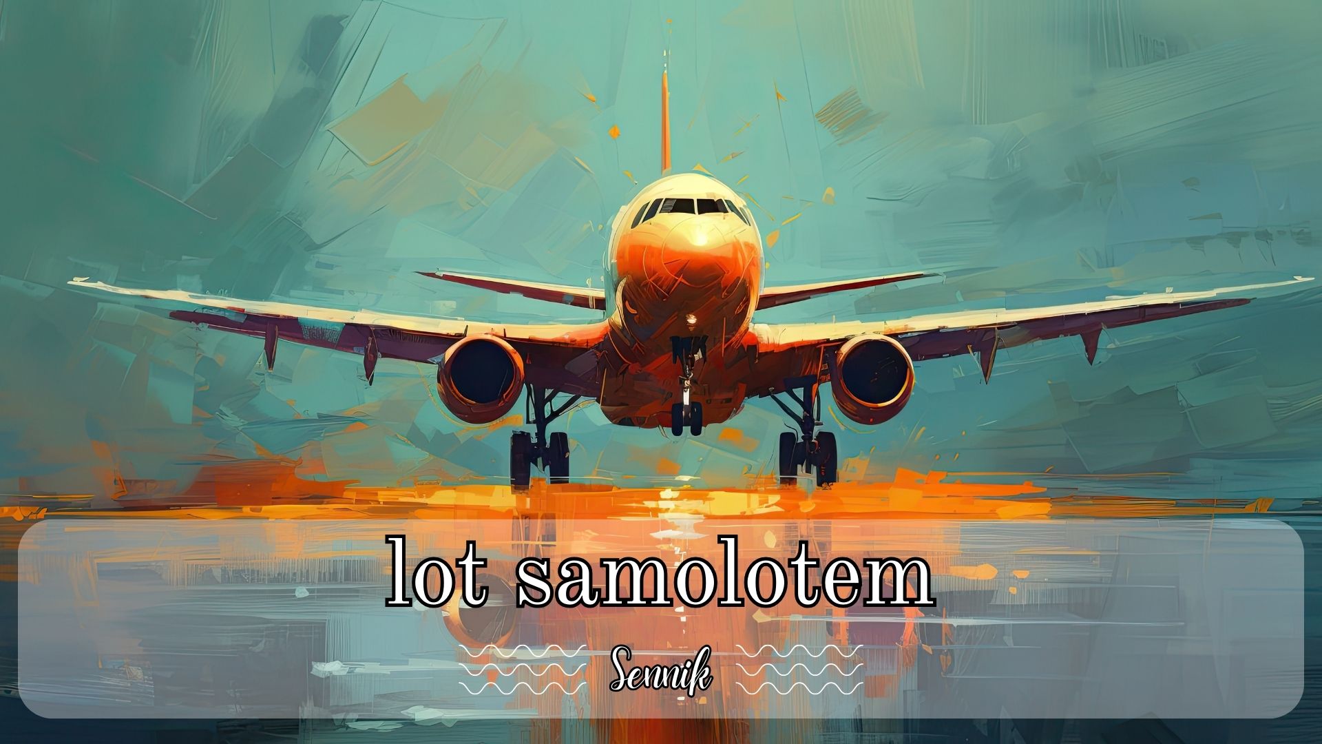 Sennik lot samolotem