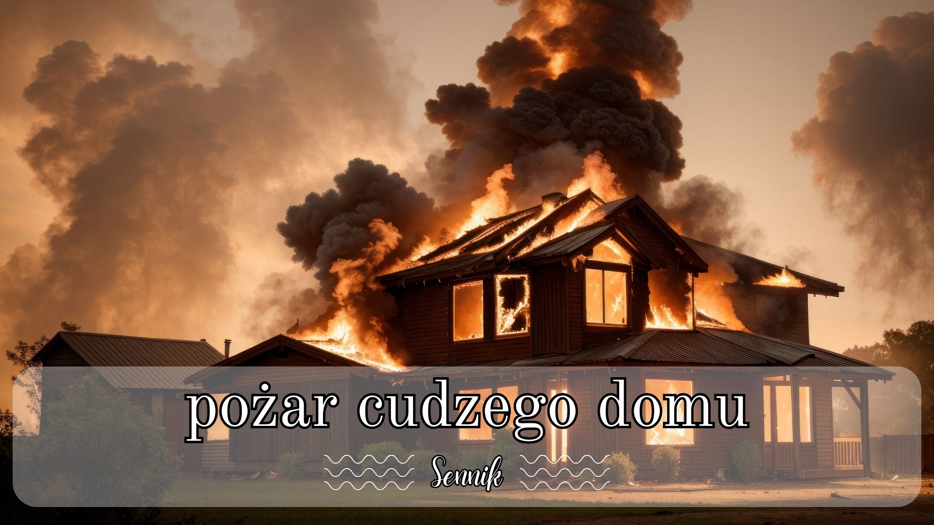 sennik pożar cudzego domu