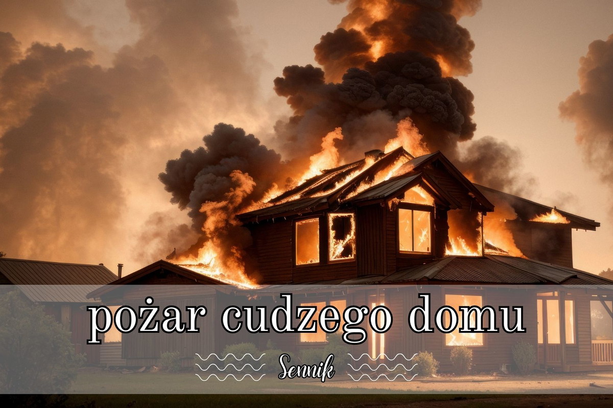 sennik pożar cudzego domu