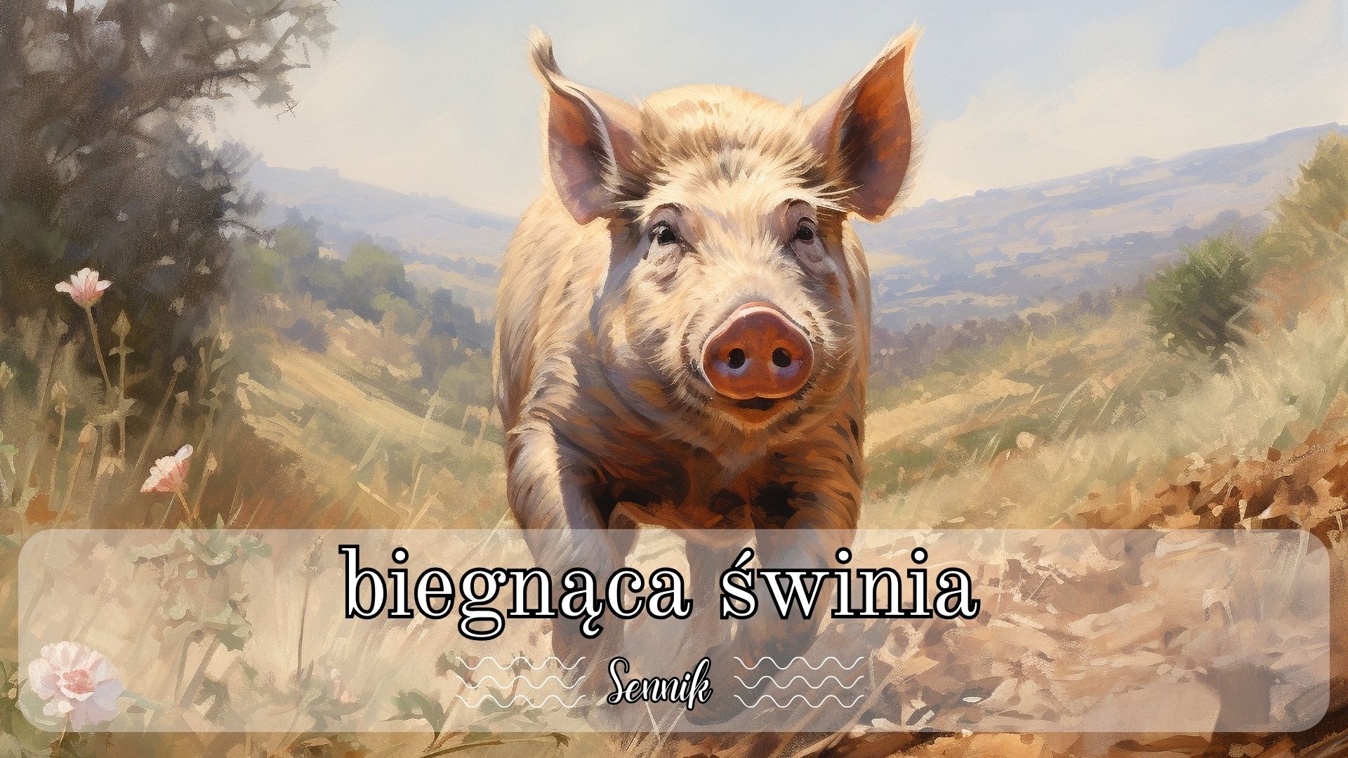 Sennik biegnąca świnia