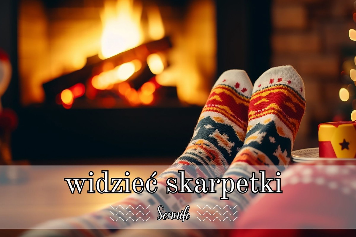 Sennik skarpetki widzieć