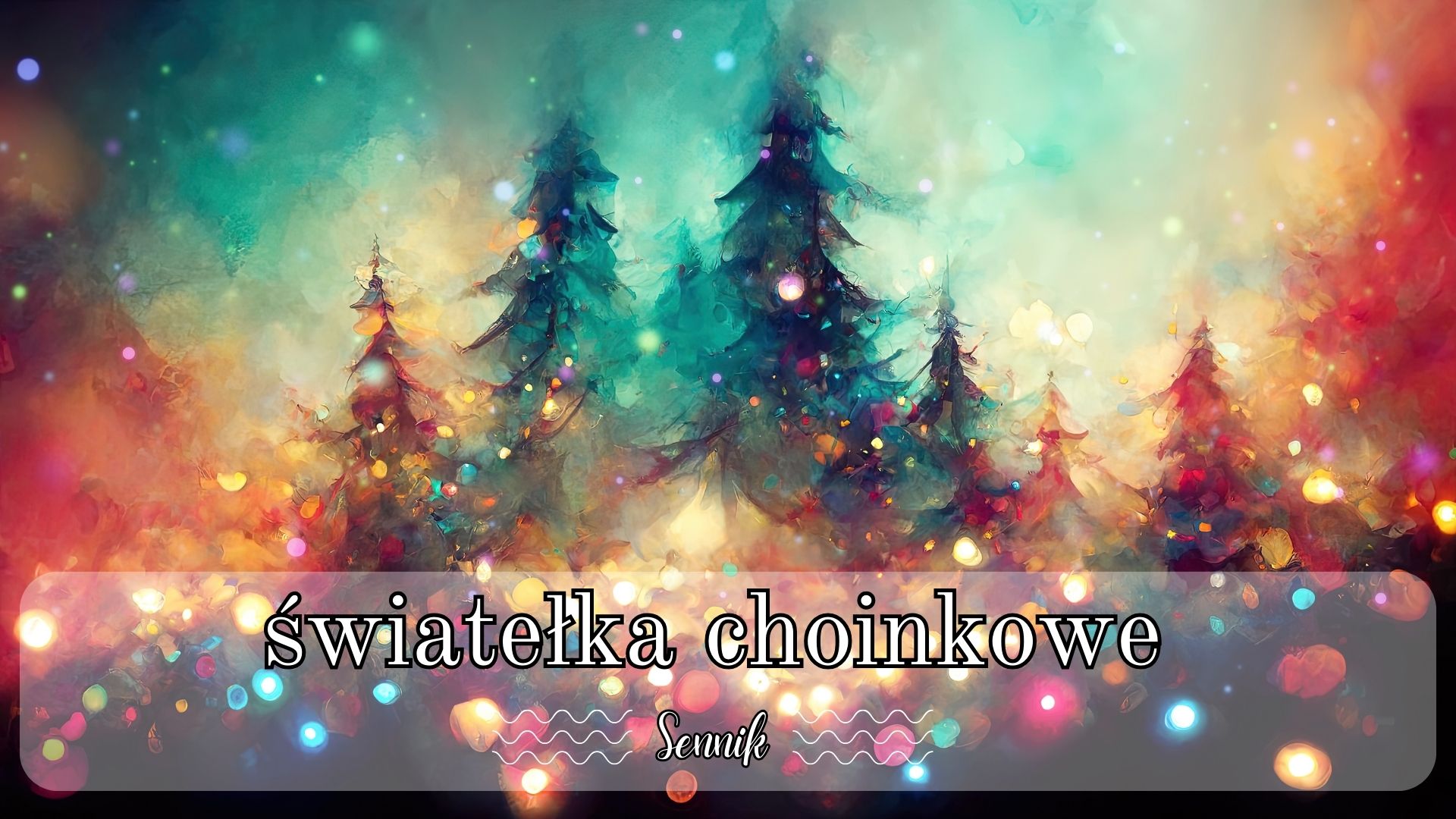 Sennik światełka choinkowe