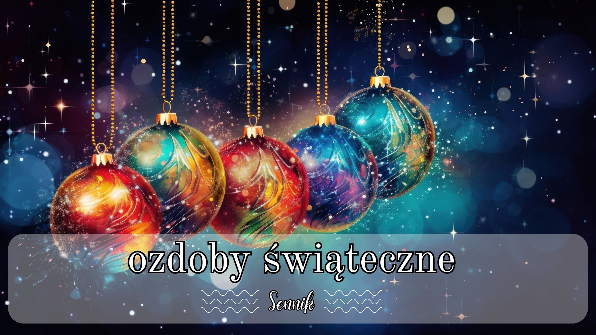 Ozdoby świąteczne sennik