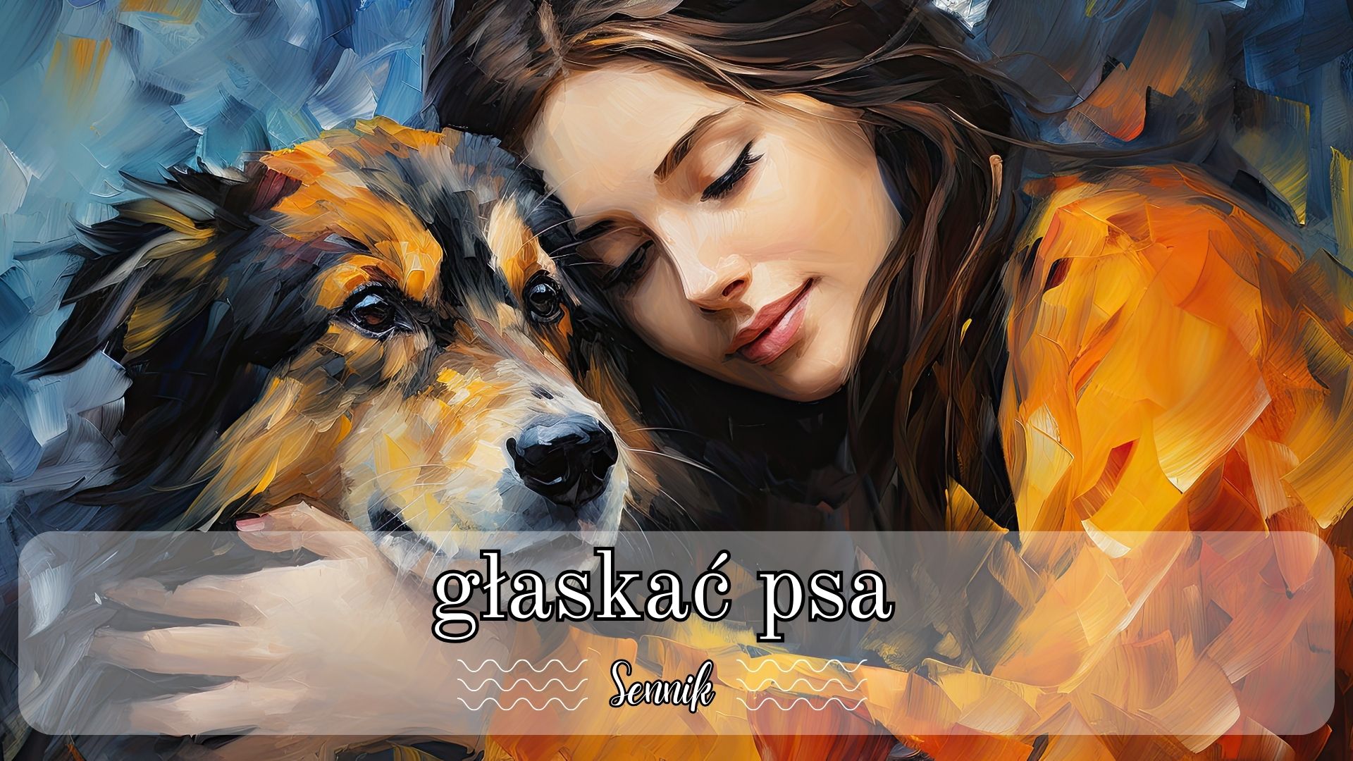 Sennik głaskać psa